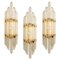 Modern Flower Shaped Glass Rod Wall Sconce in the Style of Sciolari 1
