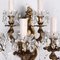 Vintage Bronze & Glass Sconces, Set of 2 5