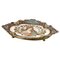 Schale aus Bronze und Porzellanplatte, 19. Jh 2