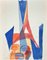 Yves Alix, The Eiffel, disegno originale ad acquerello, inizio XX secolo, Immagine 1