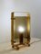 Lámpara Fontana Arte de latón dorado y vidrio ahumado, años 60, Imagen 2
