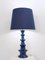 Mid-Century Modern Blue Ceramic Table and Floor Lamp, Germany, 1960s, Image 2