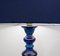 Mid-Century Modern Blue Ceramic Table and Floor Lamp, Germany, 1960s 3
