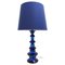 Mid-Century Modern Blue Ceramic Table and Floor Lamp, Germany, 1960s, Image 1