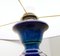 Mid-Century Modern Blue Ceramic Table and Floor Lamp, Germany, 1960s 7