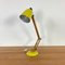 Vintage Yellow Table Lamp with Wooden Arm 4