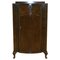 Art Deco Walnut Lady's Wardrobe on Cabriole Legs with Single Door from CWS 1