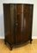 Art Deco Walnut Lady's Wardrobe on Cabriole Legs with Single Door from CWS 2