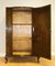 Art Deco Walnut Lady's Wardrobe on Cabriole Legs with Single Door from CWS 8