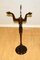Mahogany Tripod Torchiere or Plant Stand 9