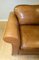 Tan Leather Armchair on Scroll Arms & Wooden Feet 6