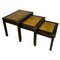 Mahogany Campaign Nesting Tables with Leather Tops from Bevan Funnell, Set of 3 1