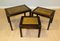 Mahogany Campaign Nesting Tables with Leather Tops from Bevan Funnell, Set of 3 2