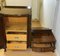 Art Deco Walnut Dressing Table on Cabriole Legs with Full Mirror & Three Drawers from CWS 4