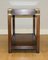 Mahogany Campaign Side Table with Brass Inset on Top & Single Shelf from Kennedy 6