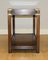 Mahogany Campaign Side Table with Brass Inset on Top & Single Shelf from Kennedy, Image 6