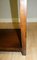 Mahogany Campaign Side Table with Brass Inset on Top & Single Shelf from Kennedy 10