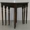 Mahogany Nesting Tables on Fluted Legs, Set of 3 4