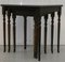 Mahogany Nesting Tables on Fluted Legs, Set of 3, Image 6