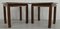 Late 20th Century Chinese Hardwood Side Tables with Glass Tops, Set of 2 2