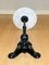 Marble Top Table on Iron Tripod Base with Details 8
