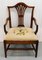 Late 19th Century Mahogany Armchair with Shield Back from Hepplewhite 8