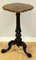 Victorian Burr Walnut Tripod Side Table with Scalloped Edge, 1860s 3