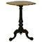 Victorian Burr Walnut Tripod Side Table with Scalloped Edge, 1860s 1
