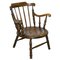 Beechwood Low Back Windsor Carver Armchair on Ball and Reel Legs 1