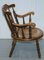 Beechwood Low Back Windsor Carver Armchair on Ball and Reel Legs 2