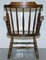 Beechwood Low Back Windsor Carver Armchair on Ball and Reel Legs 5