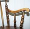 Beechwood Low Back Windsor Carver Armchair on Ball and Reel Legs 7