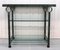 Art Deco Drinks Trolley with Glass Shelves 2