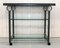 Art Deco Drinks Trolley with Glass Shelves, Image 4
