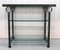 Art Deco Drinks Trolley with Glass Shelves 8