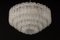 Large Murano Glass Tubes Chandelier and Flush Mount Light from Doria, 1960s, Set of 3 1