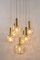 Large Smoked Glass Cascading Chandelier from Ott International, Germany, 1970s 7