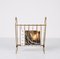 Mid-Century Italian Brass Magazine Rack or Music Stand in the Style of Gio Ponti, 1950s 15