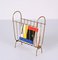 Mid-Century Italian Brass Magazine Rack or Music Stand in the Style of Gio Ponti, 1950s 11