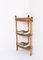 Mid-Century Triangular Bamboo and Rattan Italian Corner Shelves, 1970s, Image 6