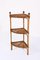 Mid-Century Triangular Bamboo and Rattan Italian Corner Shelves, 1970s, Image 11