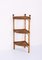 Mid-Century Triangular Bamboo and Rattan Italian Corner Shelves, 1970s, Image 15