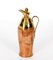 Mid-Century Goatskin and Brass Thermos Decanter by Aldo Tura for Macabo, Italy, 1950s 4