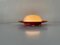 German UFO Ceiling Lamp in Red Metal and Opal Glass by Kaiser Leuchten, 1960s, Image 10