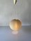 Round Rotaflex Ceiling Lamp in Cream, 1960s, Image 4
