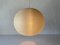 Round Rotaflex Ceiling Lamp in Cream, 1960s 5