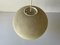 Round Rotaflex Ceiling Lamp in Cream, 1960s 6