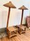 Lampade da terra con tavolo in bambù, set di 2, Immagine 6