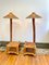 Floor Lamps with Table in Bamboo, Set of 2 9