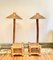 Floor Lamps with Table in Bamboo, Set of 2, Image 11